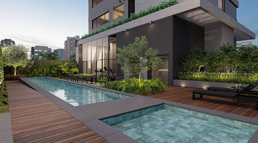 Address Jardins - Piscina